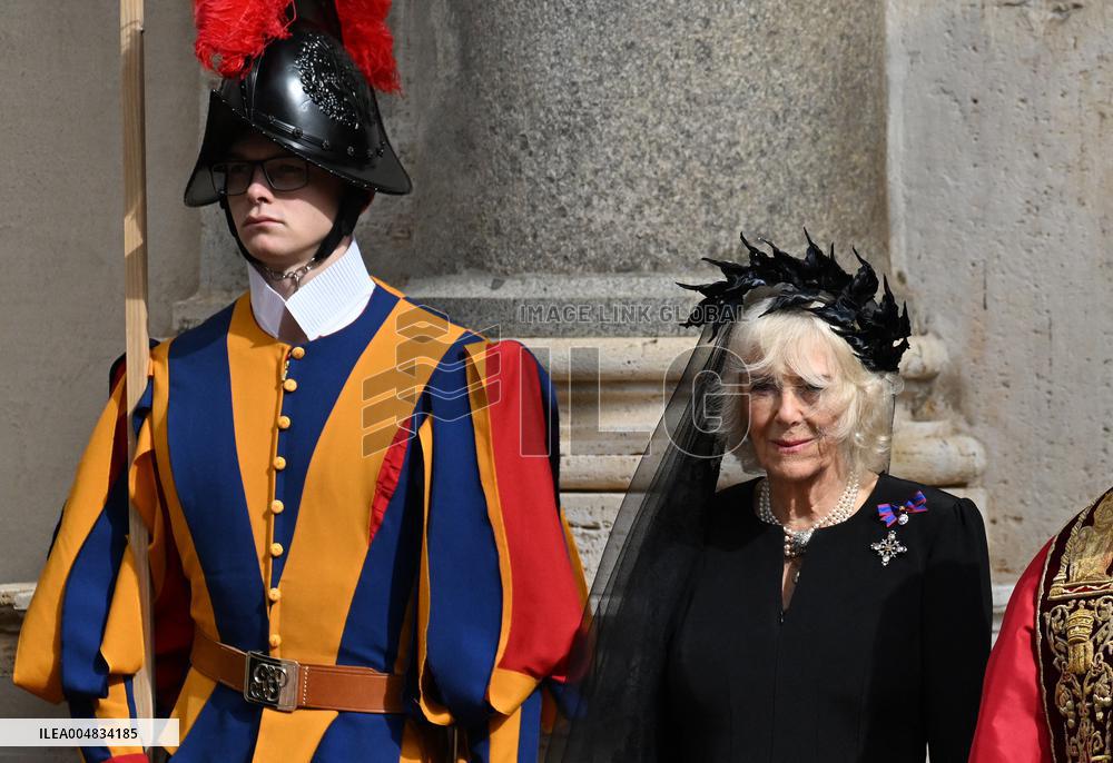 British Royal Couple And Pope Leo XIV At The Vatican