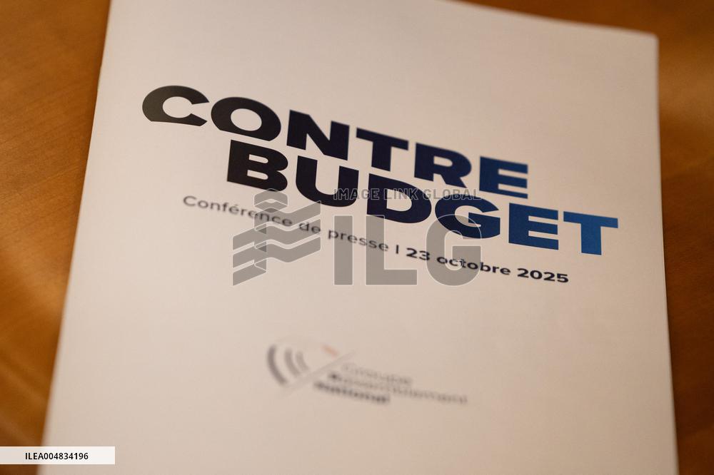 RN press conference to present the counter budget for the Finance Law Plan - Paris