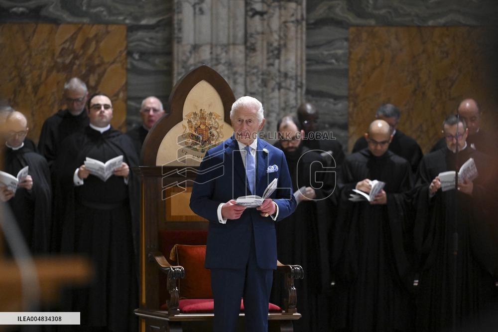 King Charles III Receives Royal Confrater Of St. Paul Title - Rome