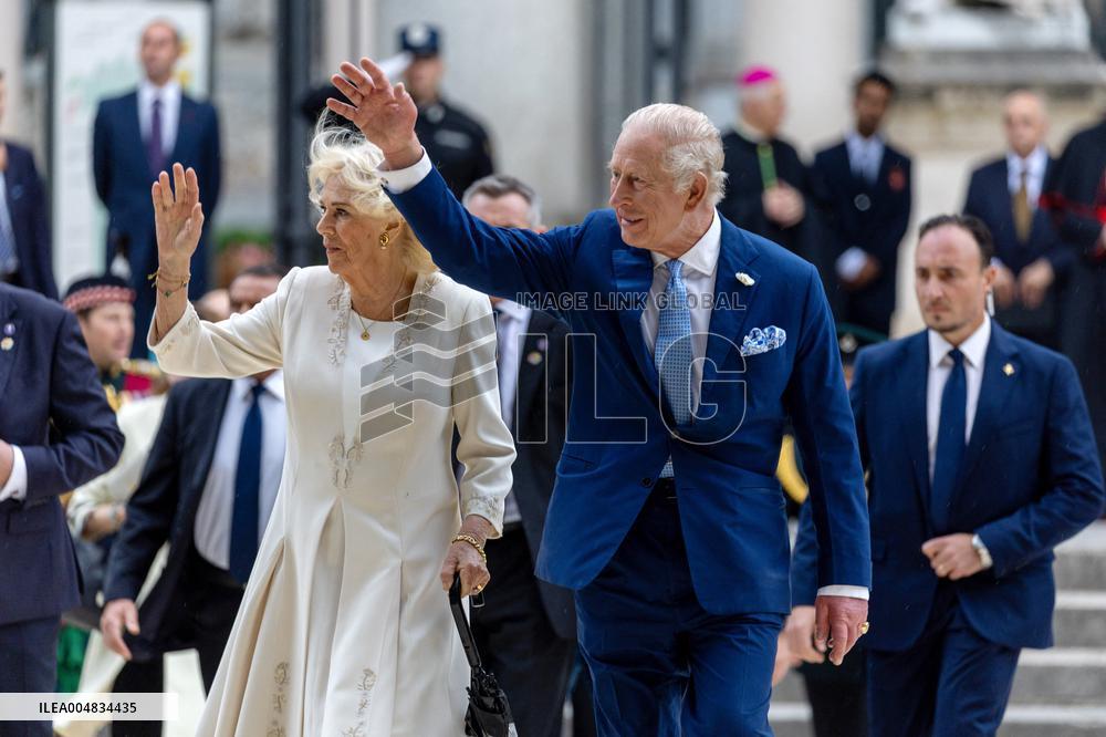 King Charles III And Camilla At St.Paul Basilica - Rome