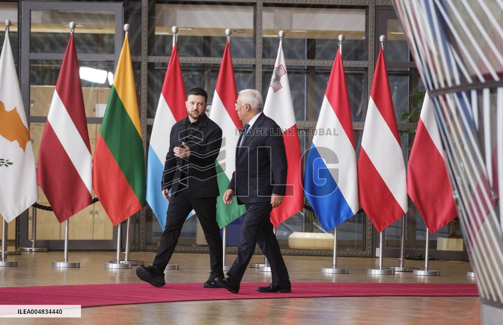 European Leaders At EU Summit About Russian Sanctions Package - Brussels