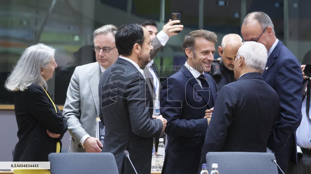 European Leaders At EU Summit About Russian Sanctions Package - Brussels