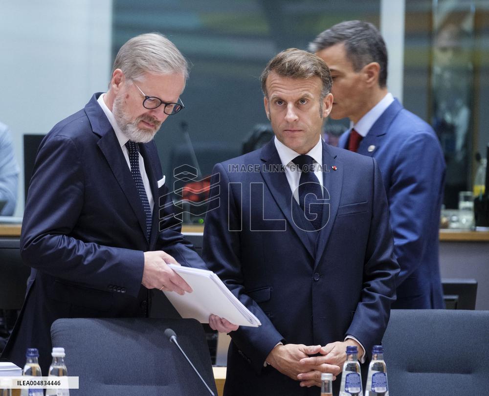 European Leaders At EU Summit About Russian Sanctions Package - Brussels