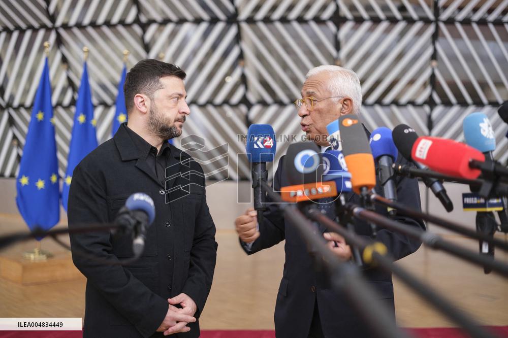 European Leaders At EU Summit About Russian Sanctions Package - Brussels