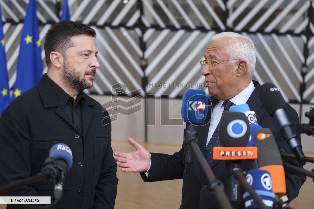 European Leaders At EU Summit About Russian Sanctions Package - Brussels