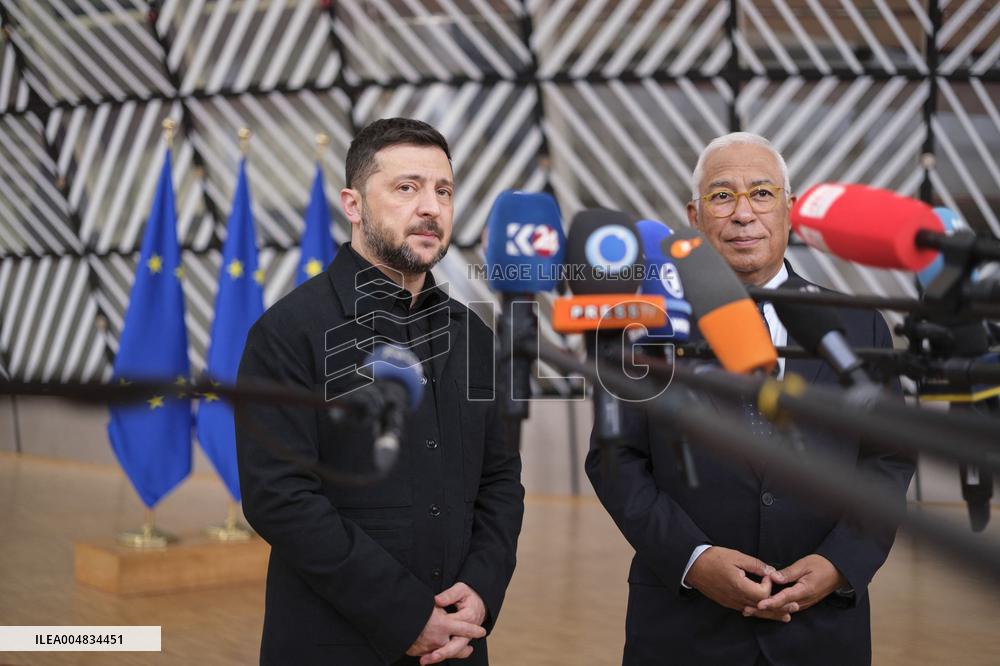 European Leaders At EU Summit About Russian Sanctions Package - Brussels