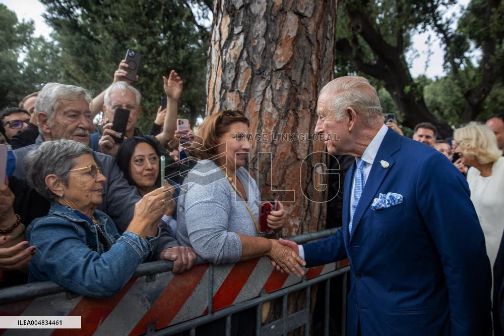 King Charles III And Camilla At St.Paul Basilica - Rome