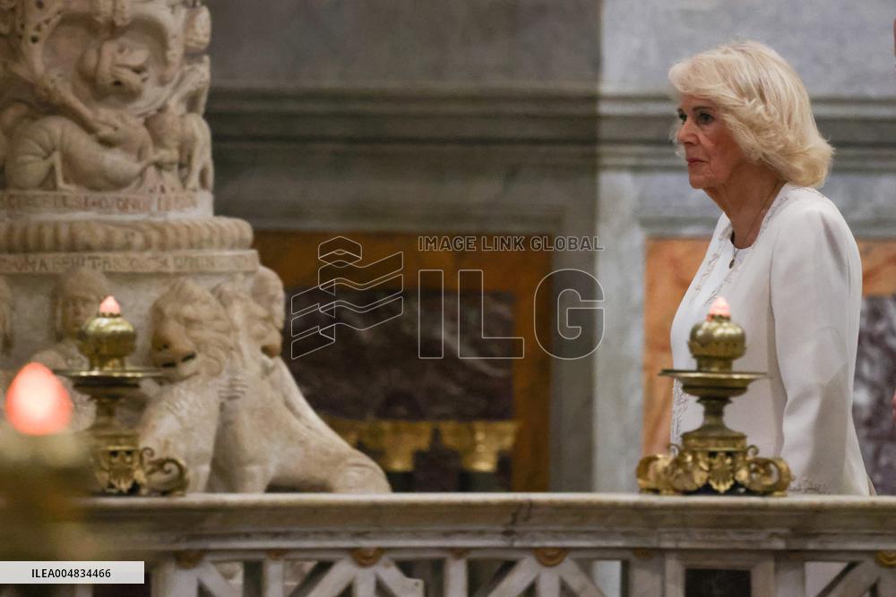 King Charles III And Camilla At St.Paul Basilica - Rome