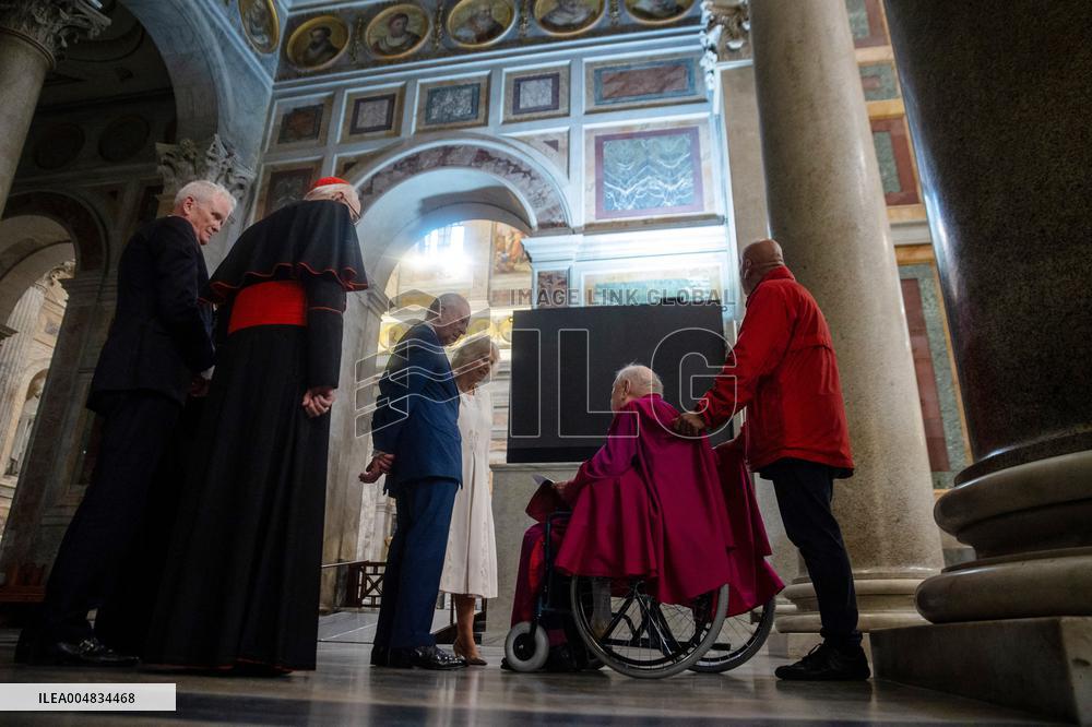 King Charles III And Camilla At St.Paul Basilica - Rome