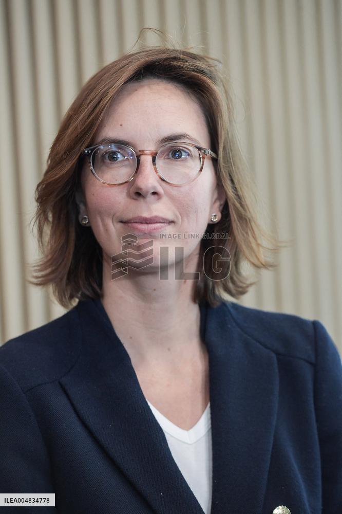 Sebastien Lecornu during a visit at DNEF and the National and DVNI - Romainville