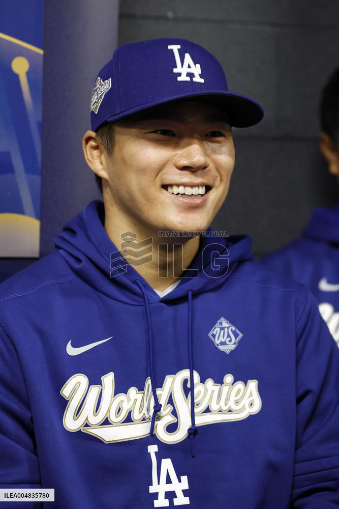 Baseball: Dodgers pitcher Yamamoto ahead of World Series