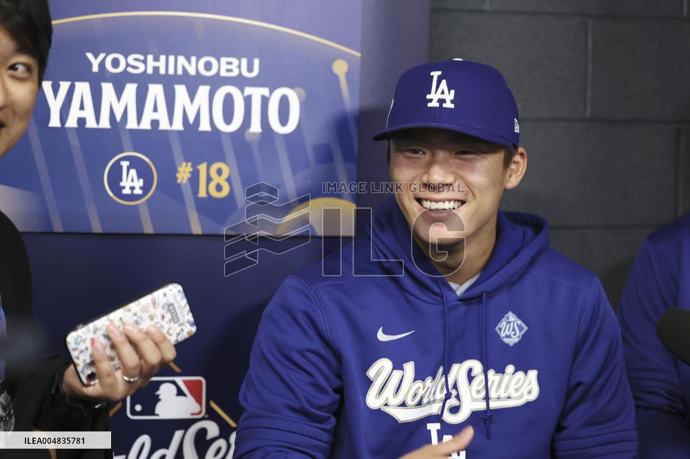 Baseball: Dodgers pitcher Yamamoto ahead of World Series
