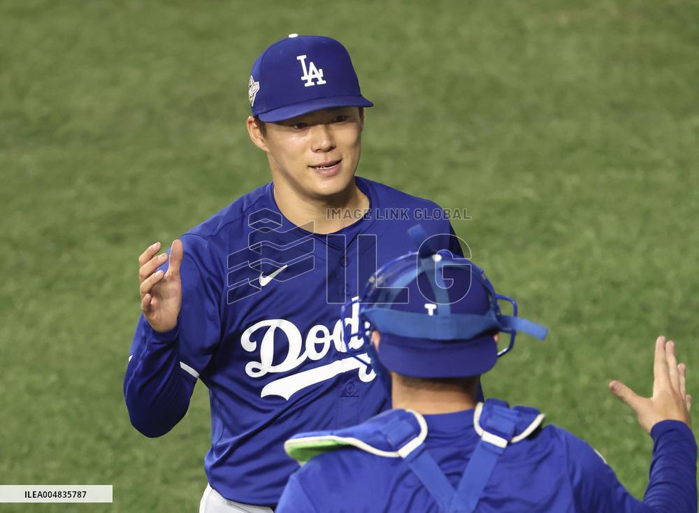 Baseball: Dodgers pitcher Yamamoto ahead of World Series