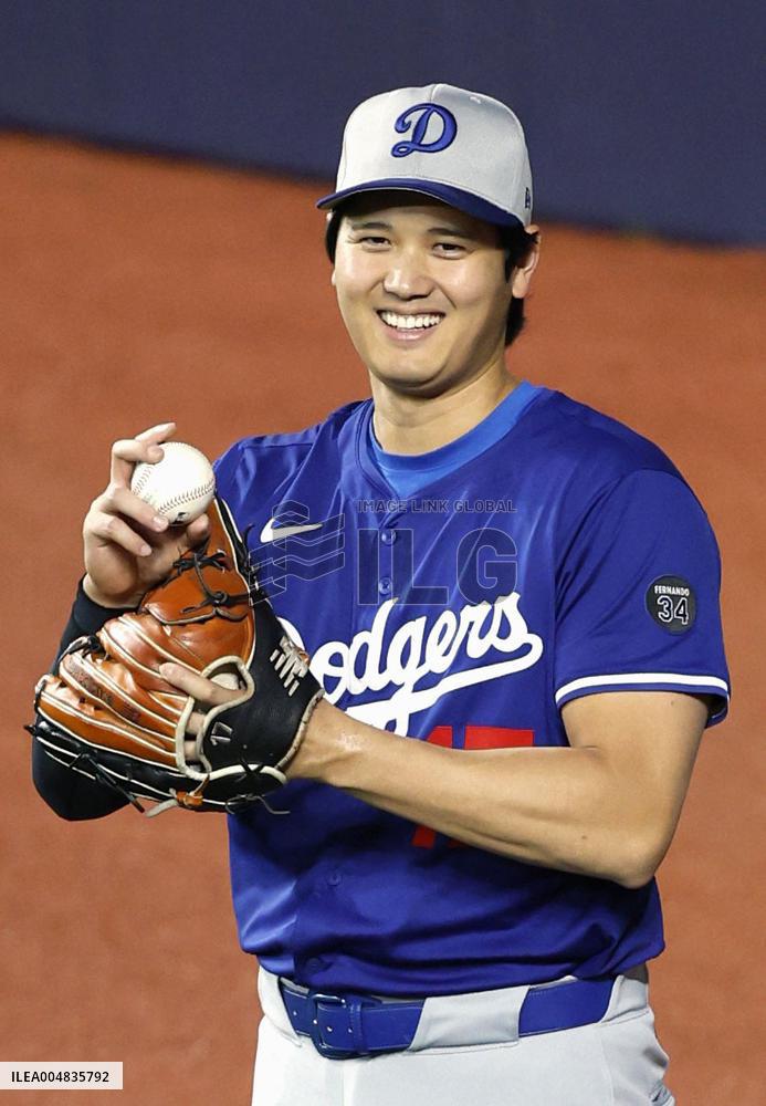 Baseball: Dodgers' Ohtani ahead of World Series