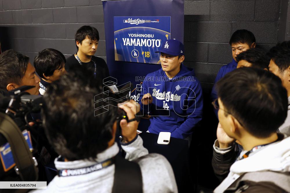Baseball: Dodgers pitcher Yamamoto ahead of World Series