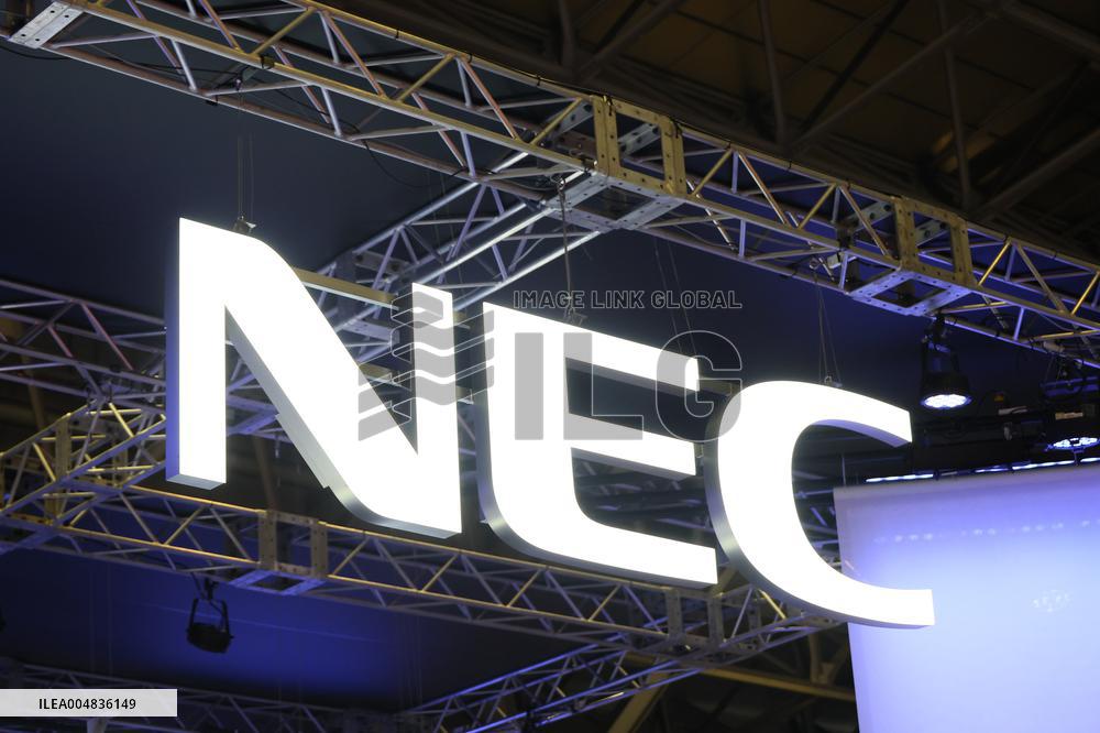 NEC signboard and logo
