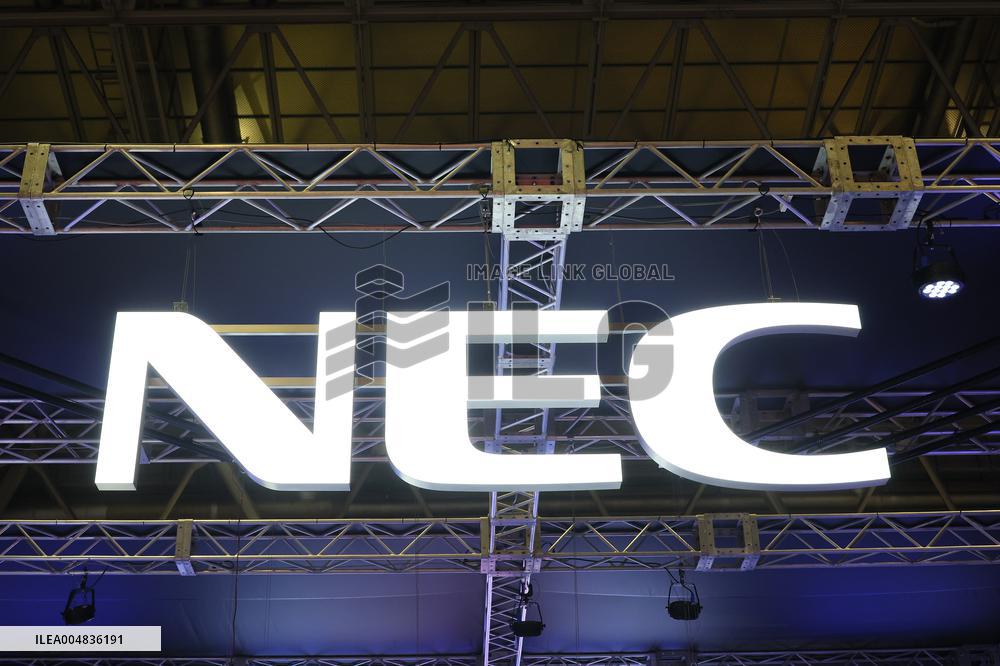 NEC signboard and logo