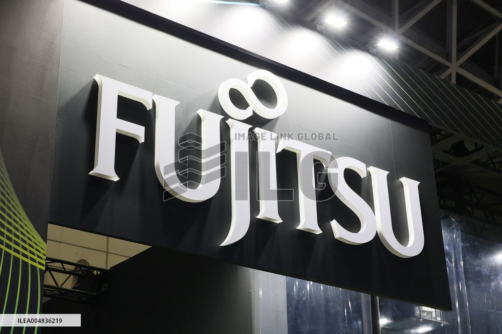 Fujitsu signboard and logo