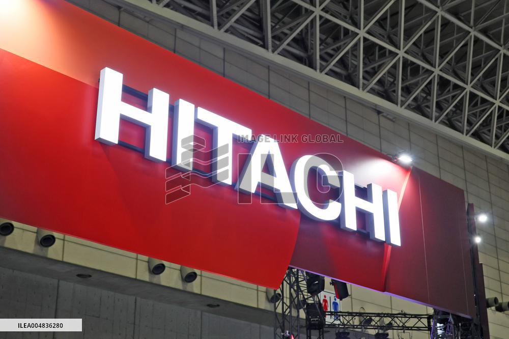 Hitachi, Ltd. signboard and logo