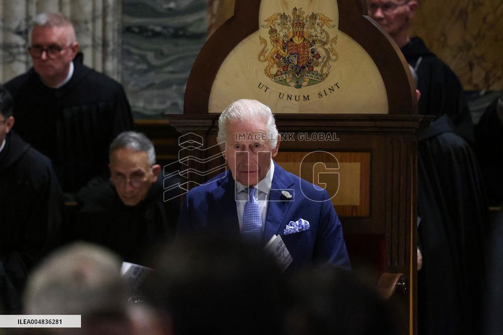 King Charles III And Camilla At St.Paul Basilica - Rome