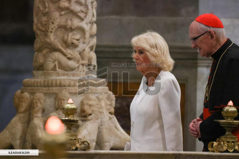 King Charles III And Camilla At St.Paul Basilica - Rome