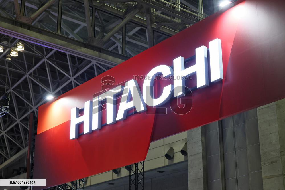 Hitachi, Ltd. signboard and logo