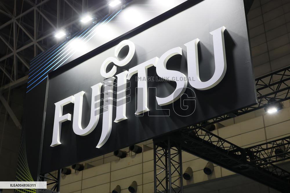 Fujitsu signboard and logo