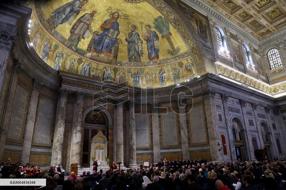 King Charles III And Camilla At St.Paul Basilica - Rome