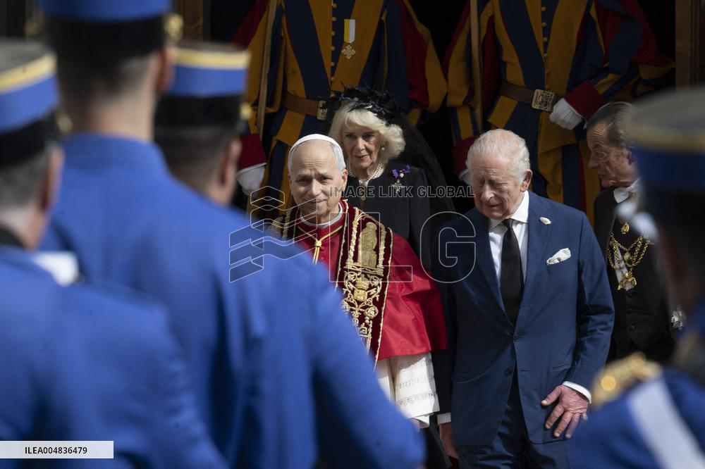 King Charles III And Queen Camilla Vist To Vatican