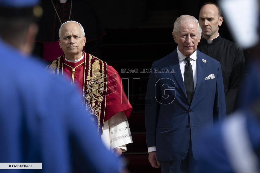 King Charles III And Queen Camilla Vist To Vatican