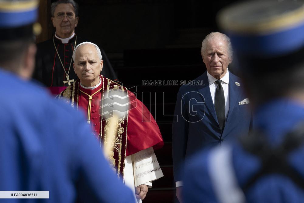 King Charles III And Queen Camilla Vist To Vatican