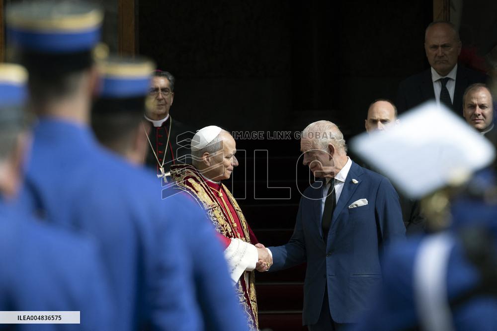 King Charles III And Queen Camilla Vist To Vatican