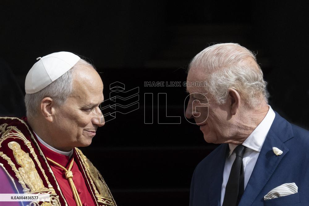 King Charles III And Queen Camilla Vist To Vatican