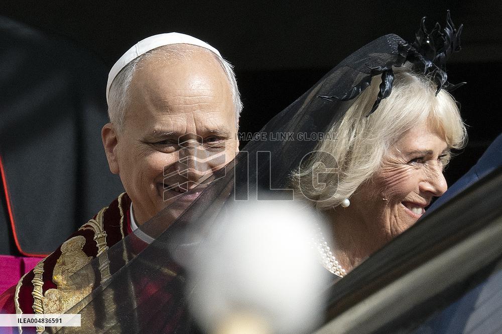 King Charles III And Queen Camilla Vist To Vatican