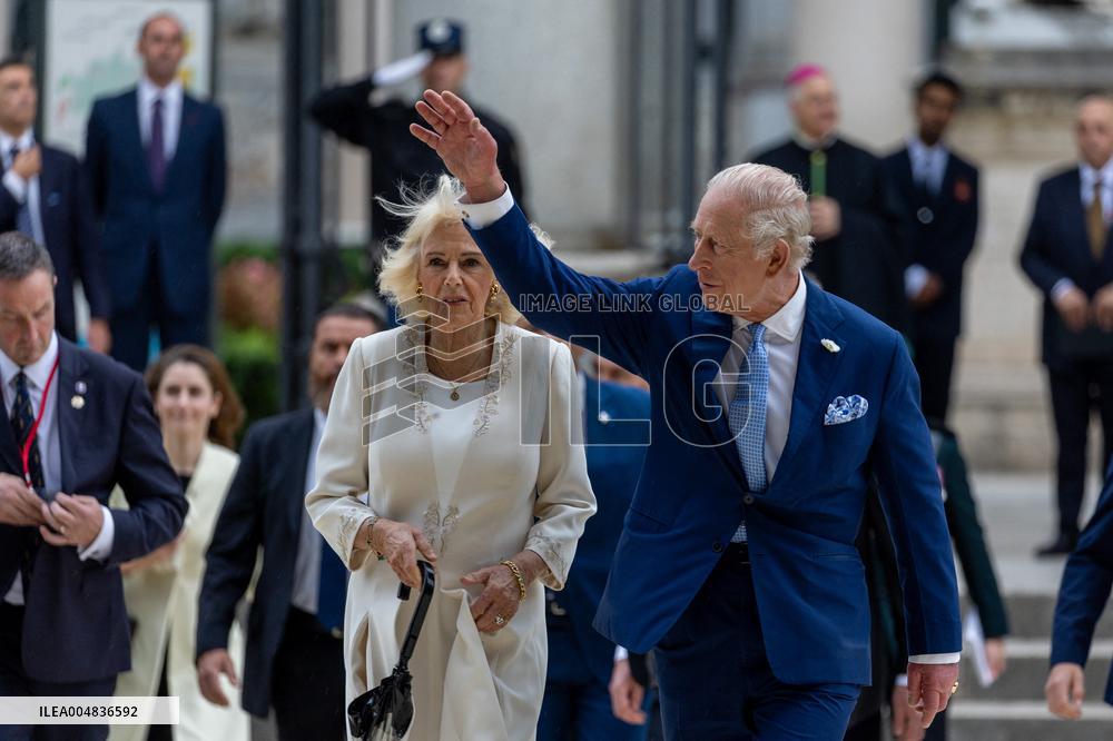 Ecumenical Service Basilica of St. Paul Outside the Walls - Visit of Their Majesties King Charles III of England and Queen Camil