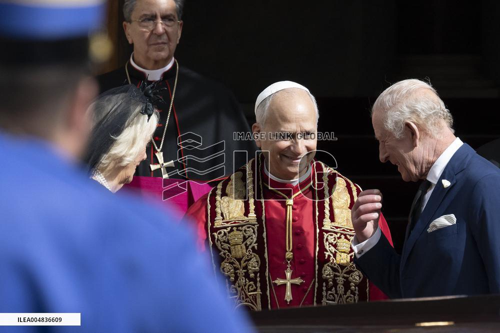 King Charles III And Queen Camilla Vist To Vatican