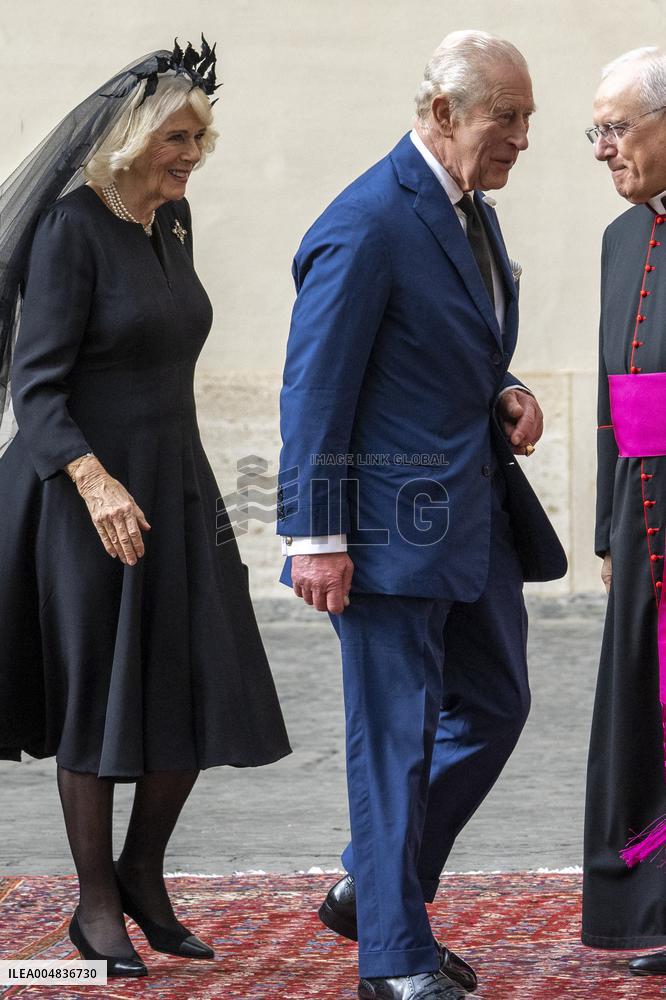 King Charles III And Queen Camilla Vist To Vatican