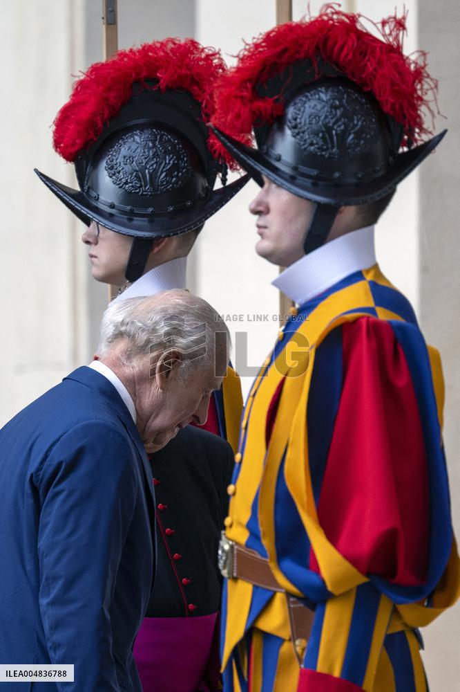 King Charles III And Queen Camilla Vist To Vatican