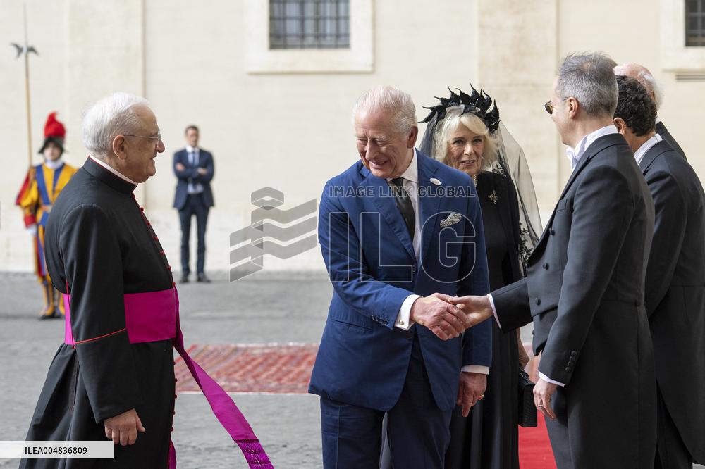 King Charles III And Queen Camilla Vist To Vatican
