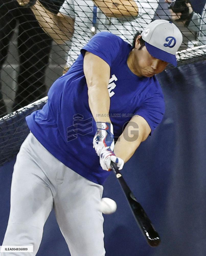 Baseball: Dodgers' Ohtani ahead of World Series