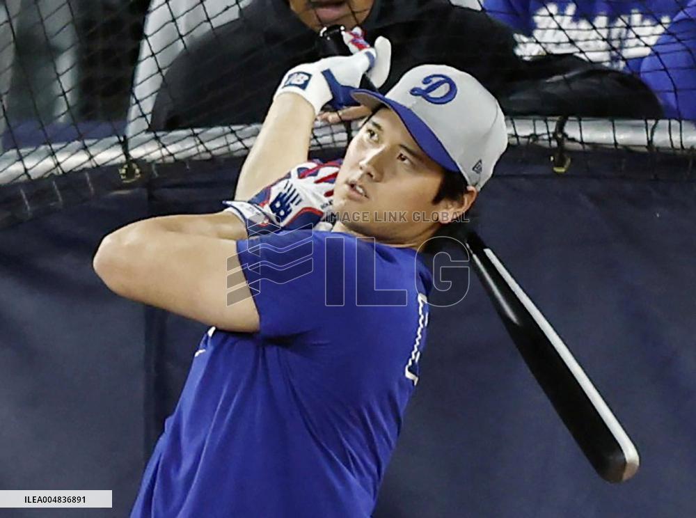 Baseball: Dodgers' Ohtani ahead of World Series