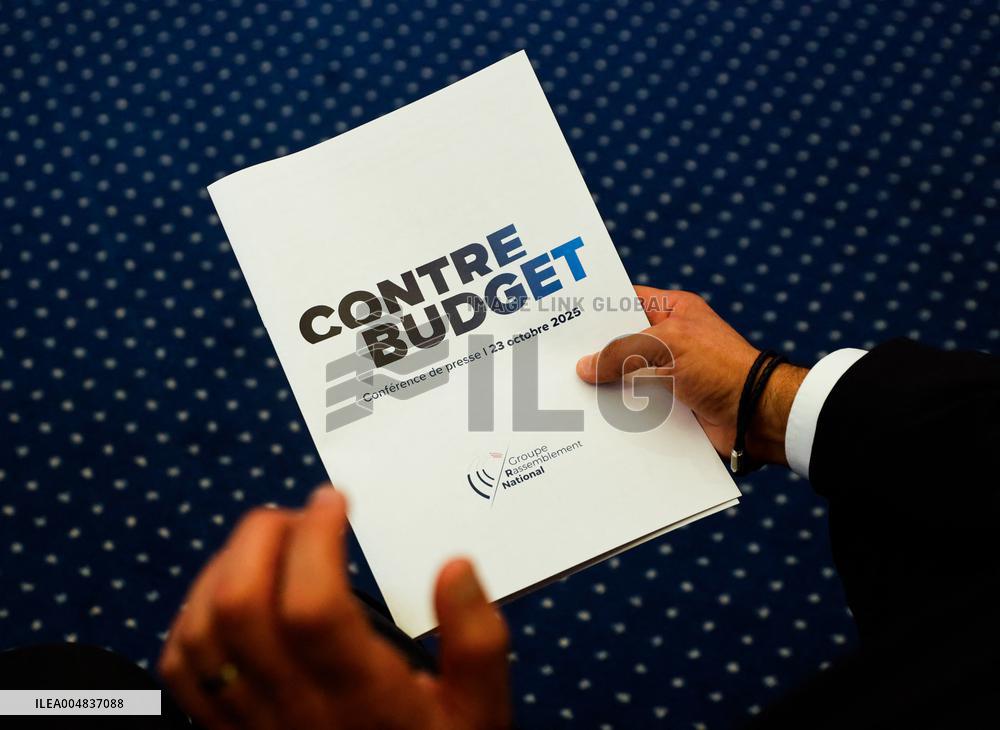 Le Rassemblement National presente son Contre Budgand economique and financier.