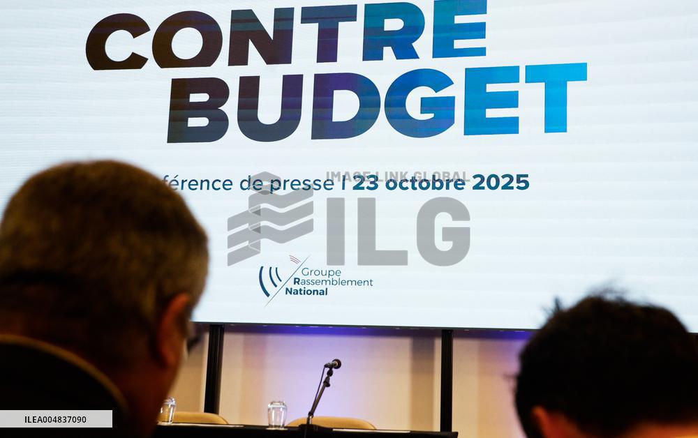 Le Rassemblement National presente son Contre Budgand economique and financier.