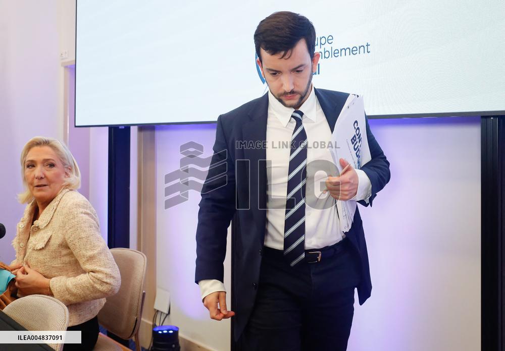 Le Rassemblement National presente son Contre Budgand economique and financier.