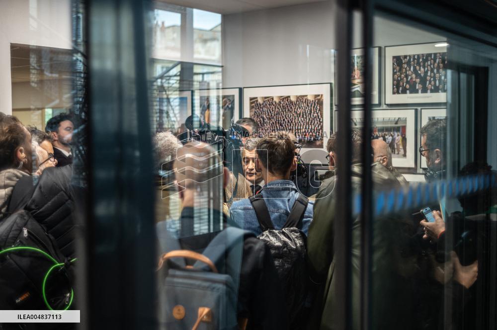 Gérald Darmanin Minister of Justice at ENM Bordeaux
