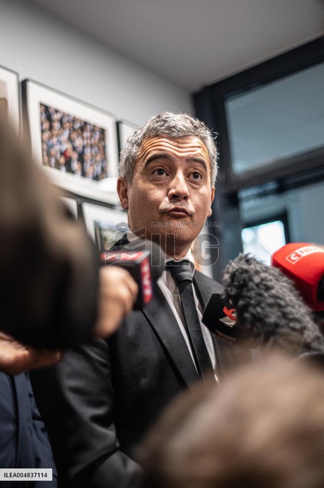 Gérald Darmanin Minister of Justice at ENM Bordeaux