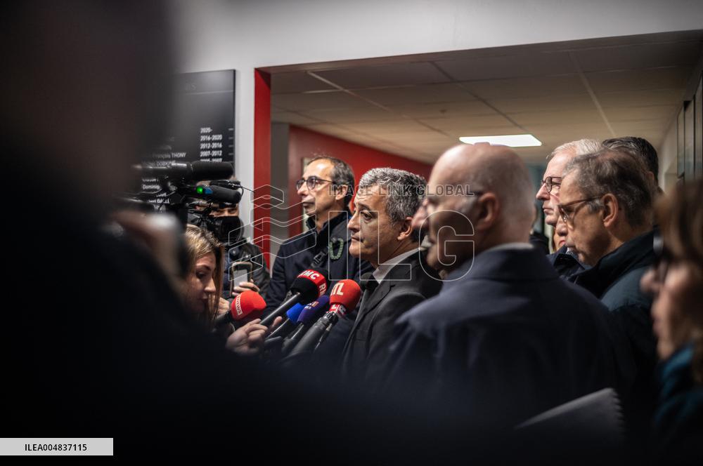 Gérald Darmanin Minister of Justice at ENM Bordeaux