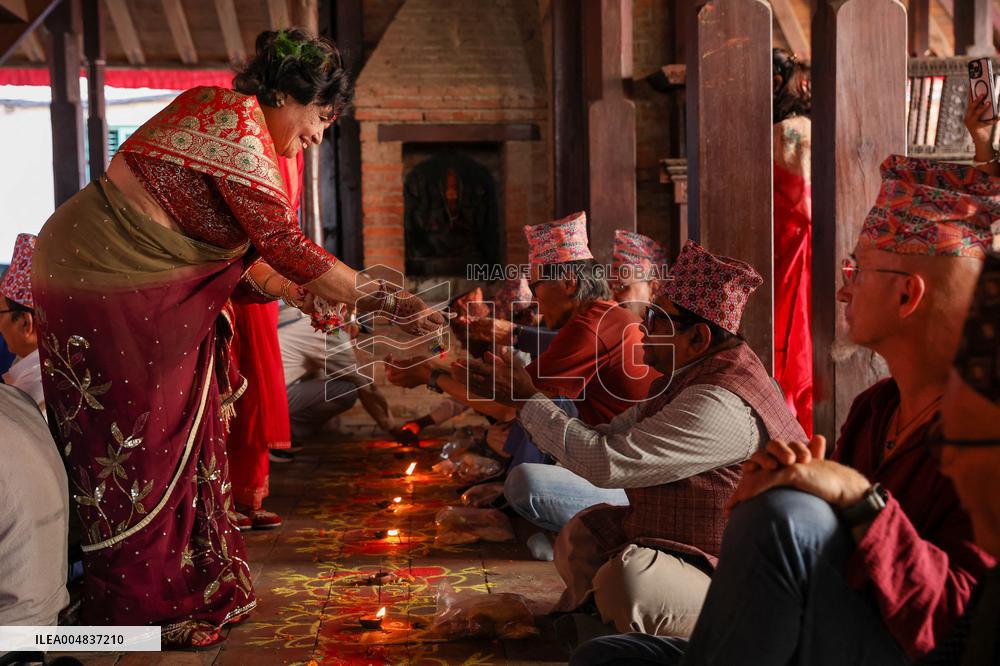 Tihar Festival At Kasthamandap Temple - Nepal