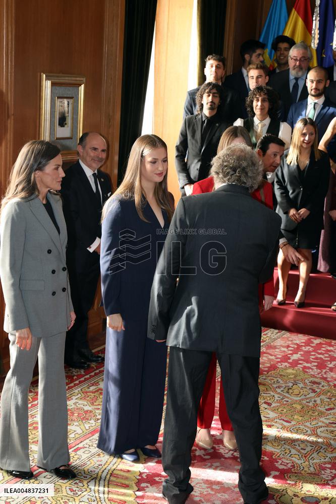 Spanish Royal Family Audience - Oviedo