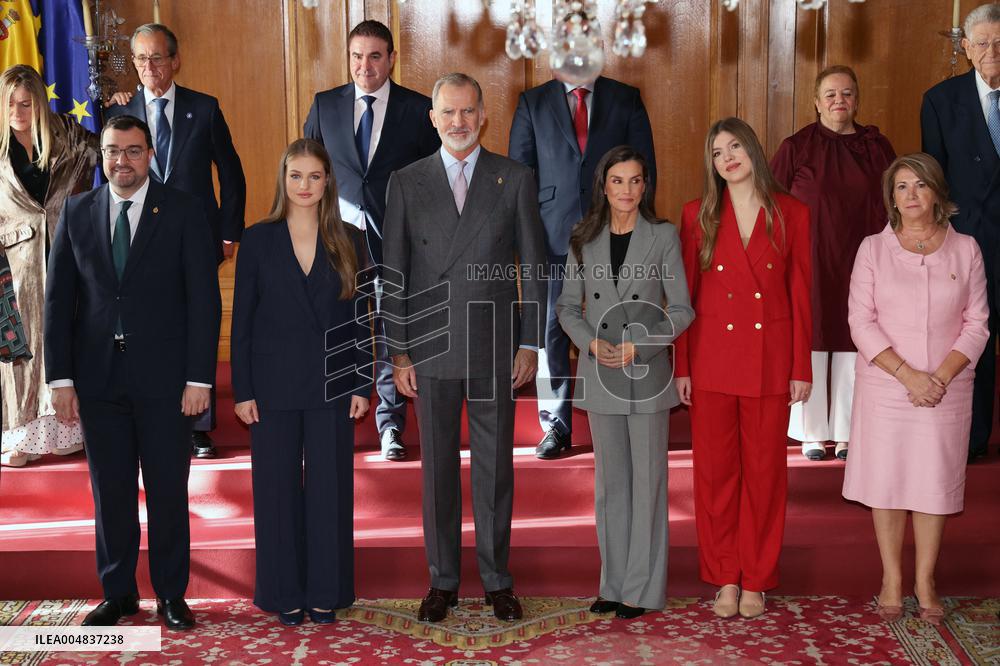 Spanish Royal Family Audience - Oviedo